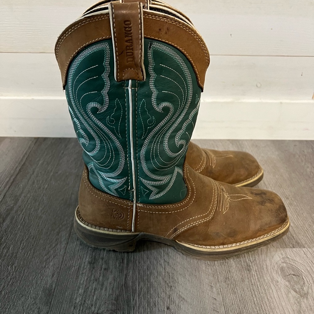 Durango Brown and Green Western Boots